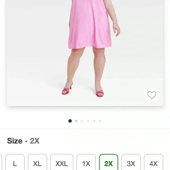 NWOT A NEW DAY PINK LINEN DRESS - Picture 4 of 4